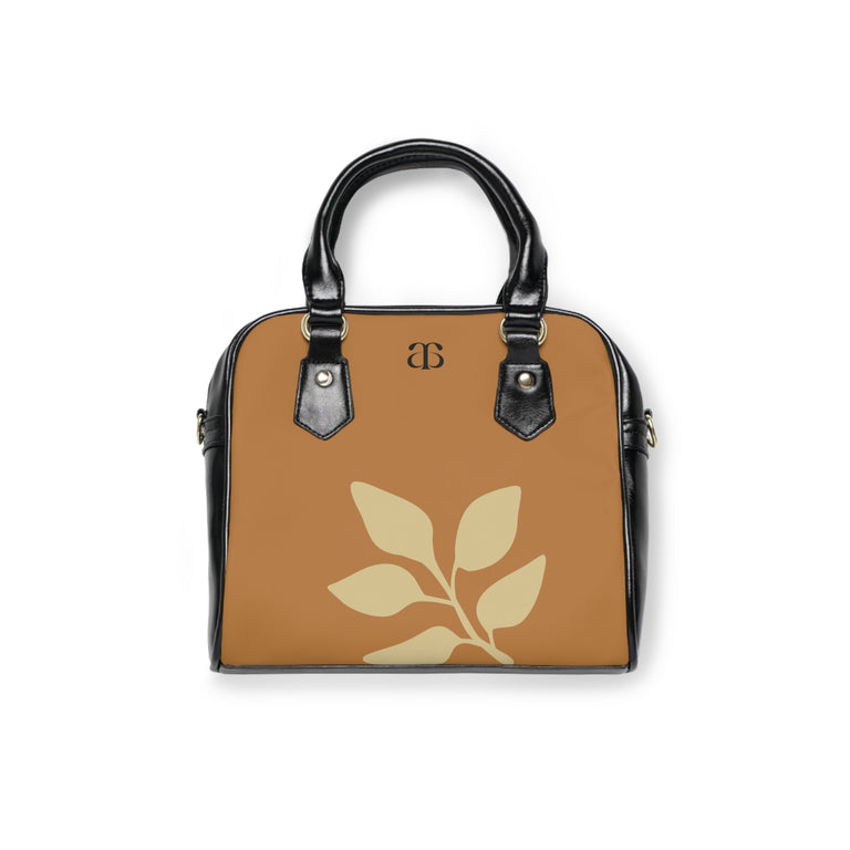 Stylish Floral Shoulder Handbag - Trendy Brown Tote for Everyday Use - Avar Shoes